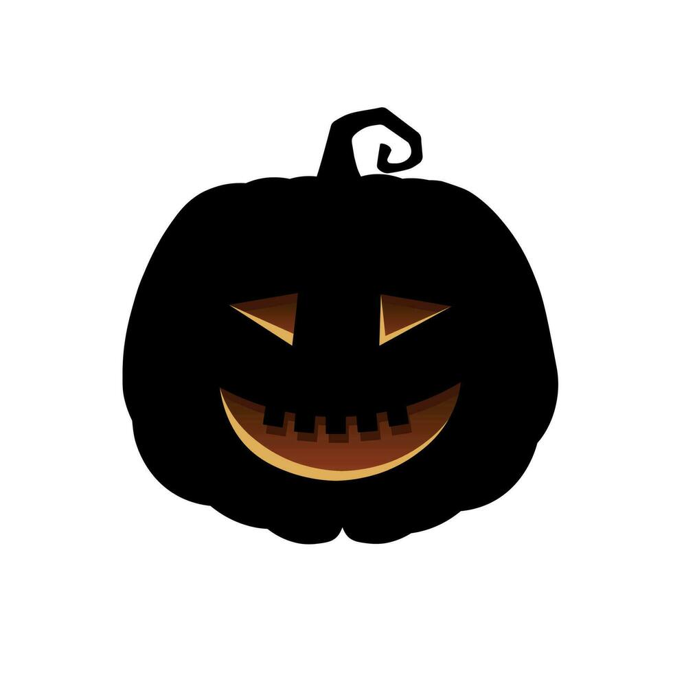 Halloween pauroso zucca vacanza cartone animato concetto vettore