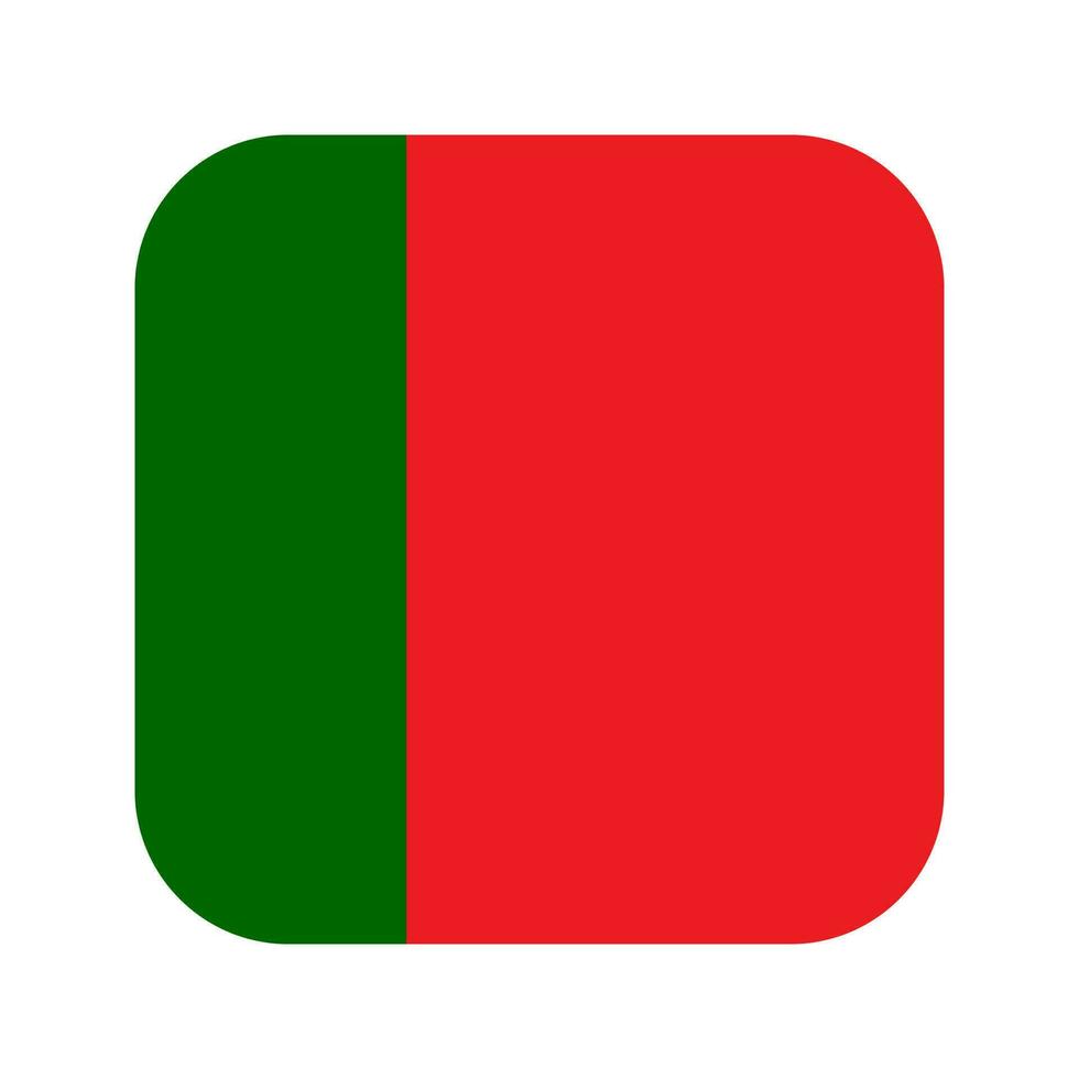 bandiera del portogallo semplice illustrazione per il giorno dell'indipendenza o l'elezione vettore