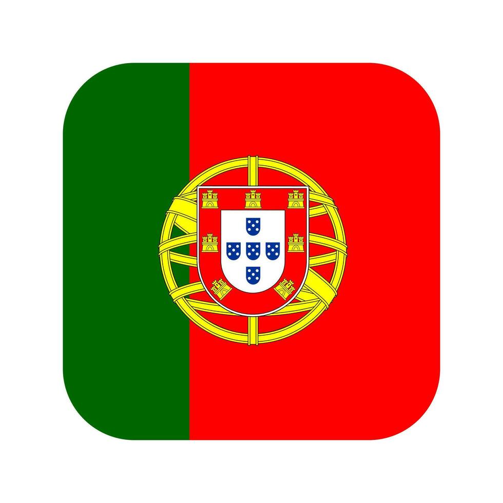 bandiera del portogallo semplice illustrazione per il giorno dell'indipendenza o l'elezione vettore