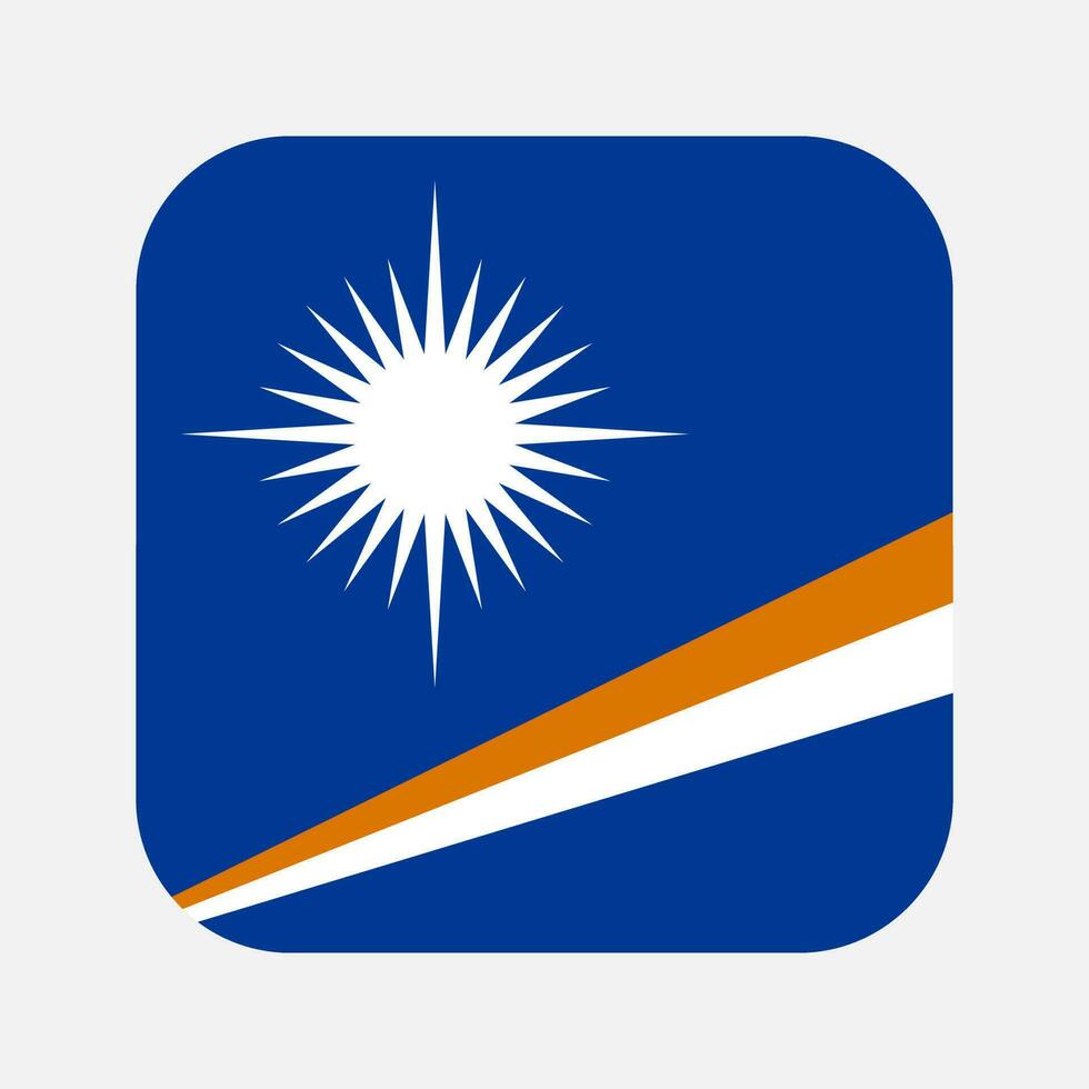 marshall isole bandiera semplice illustrazione per indipendenza giorno o elezione vettore