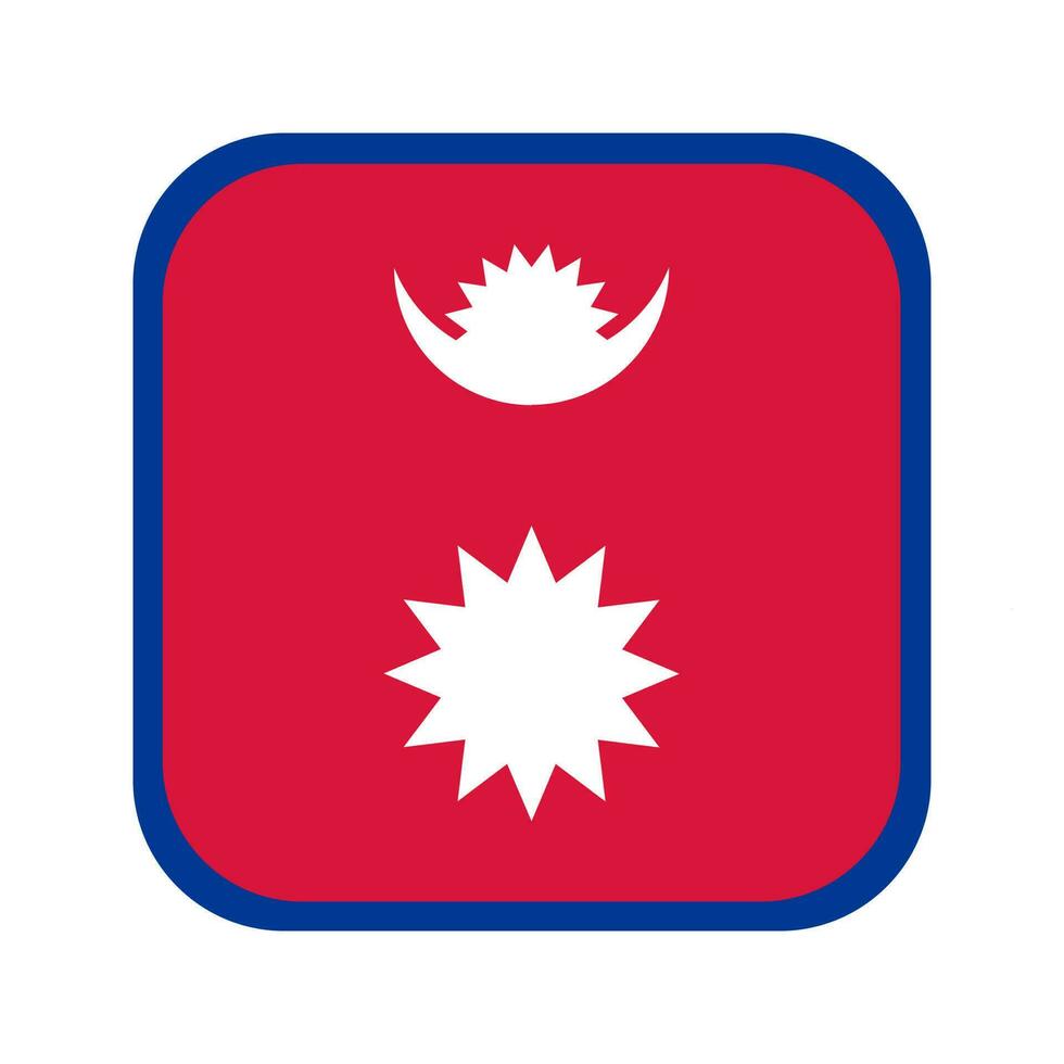 bandiera del nepal semplice illustrazione per il giorno dell'indipendenza o l'elezione vettore