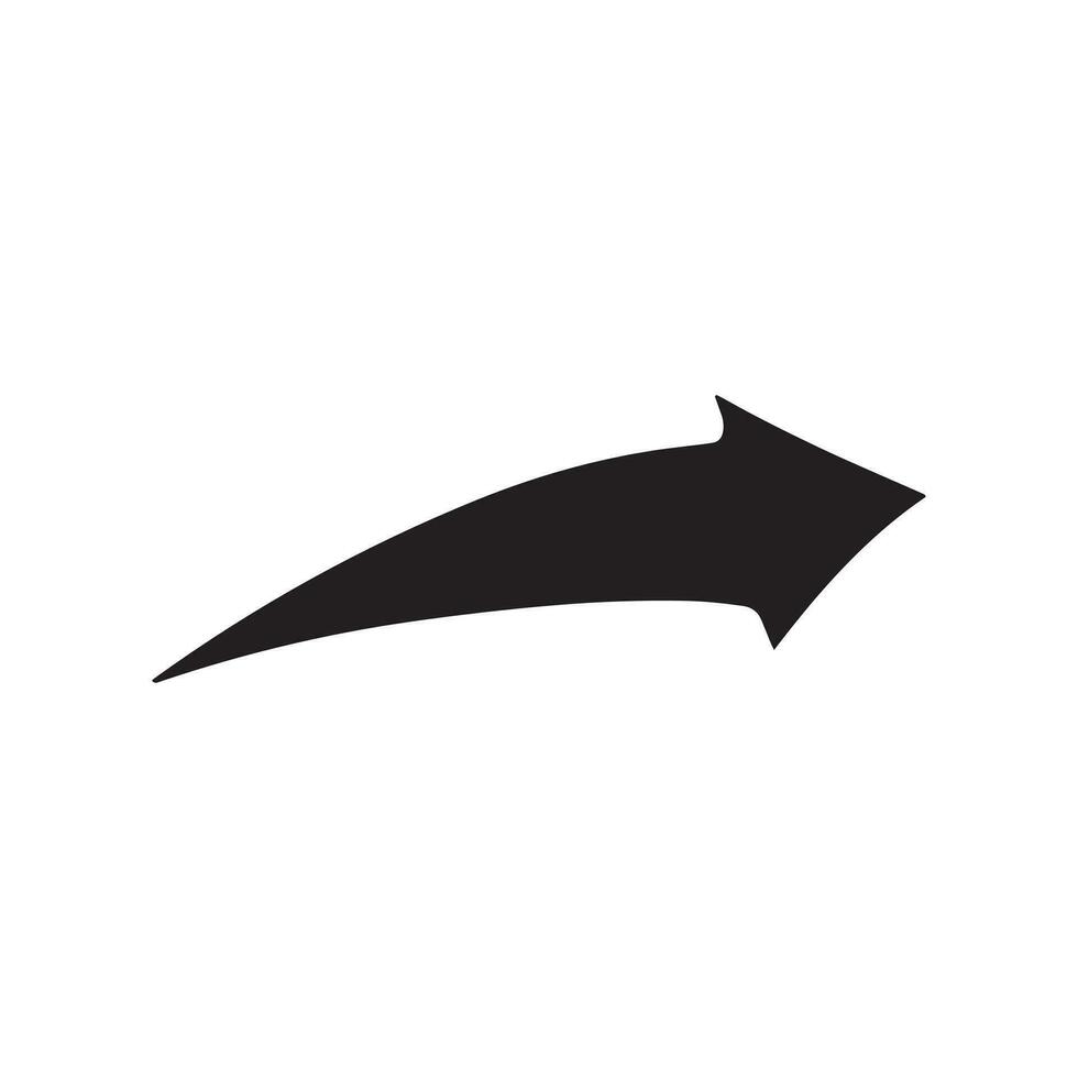 freccia icona mano disegnato isolato vettore