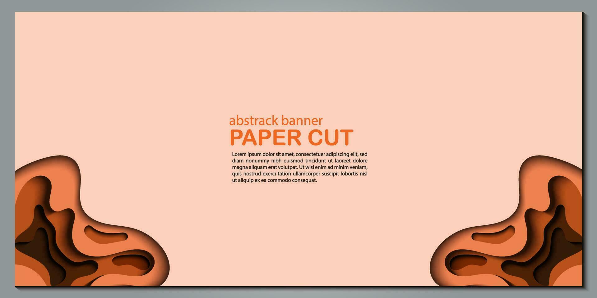 moderno astratto carta tagliare su sfondo per sito web, striscione, sfondo, opuscolo, manifesto. vettore