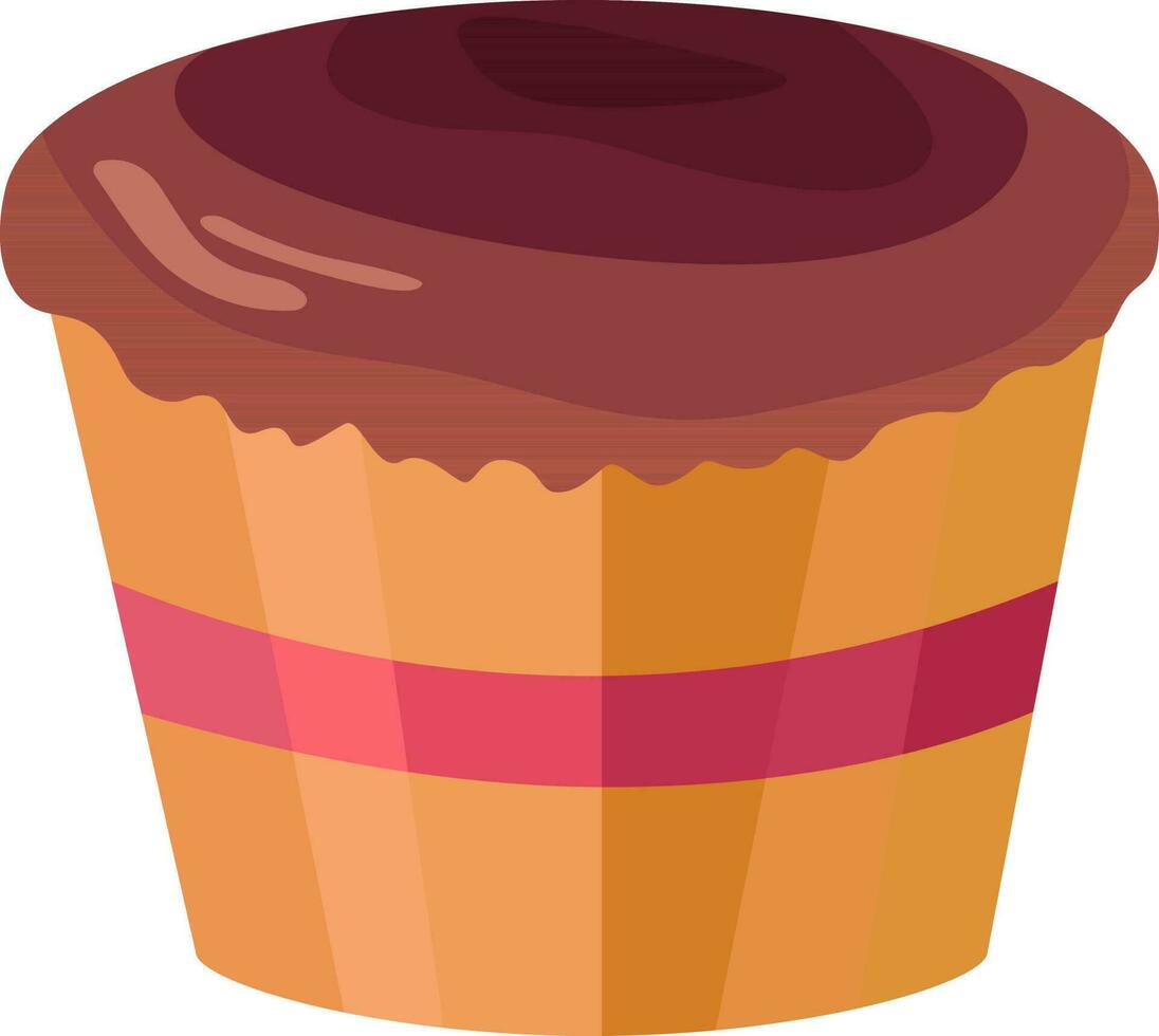 cupcake, focaccina, torta, dolce, cioccolato biscotto senza crema vettore illustrazione