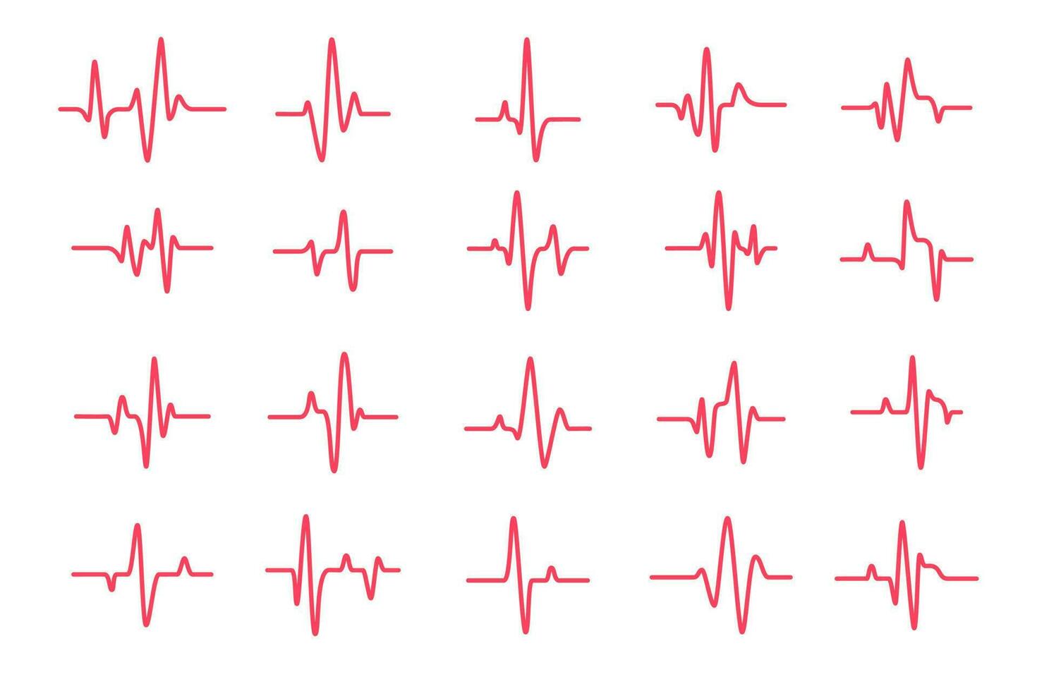 cuore ritmo grafico controllo il tuo battito cardiaco per diagnosi vettore