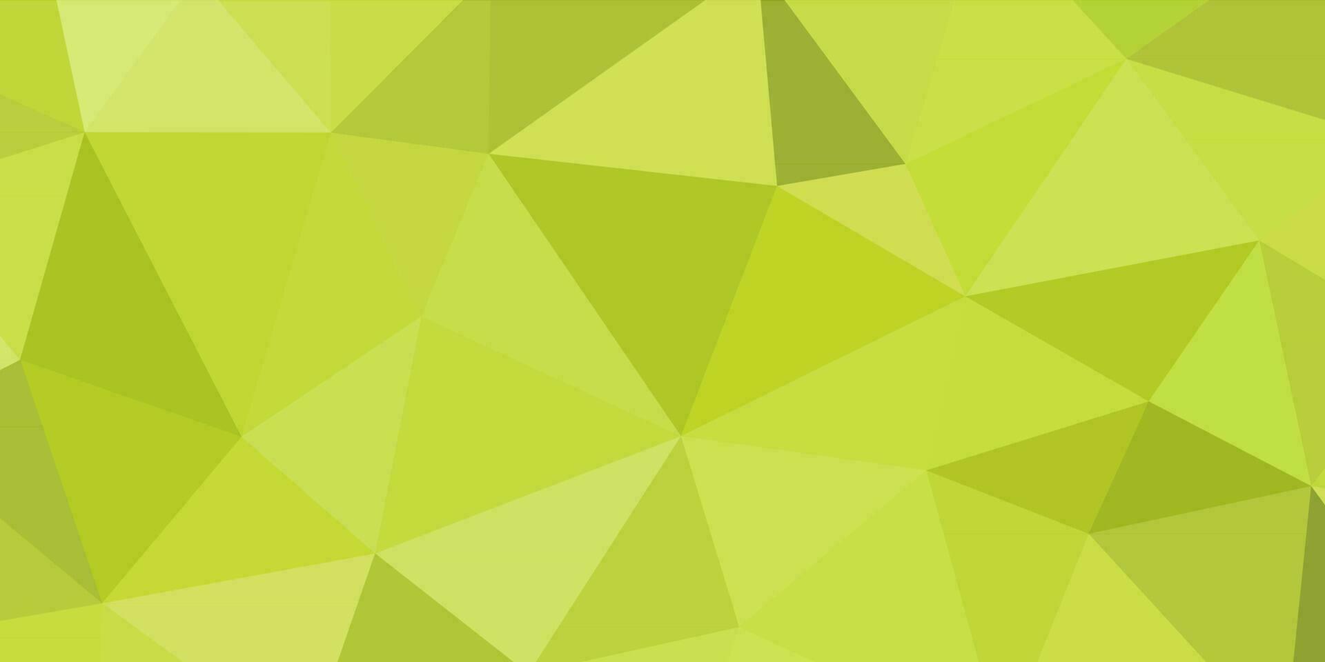 astratto giallastro verde geometrico sfondo con triangoli vettore