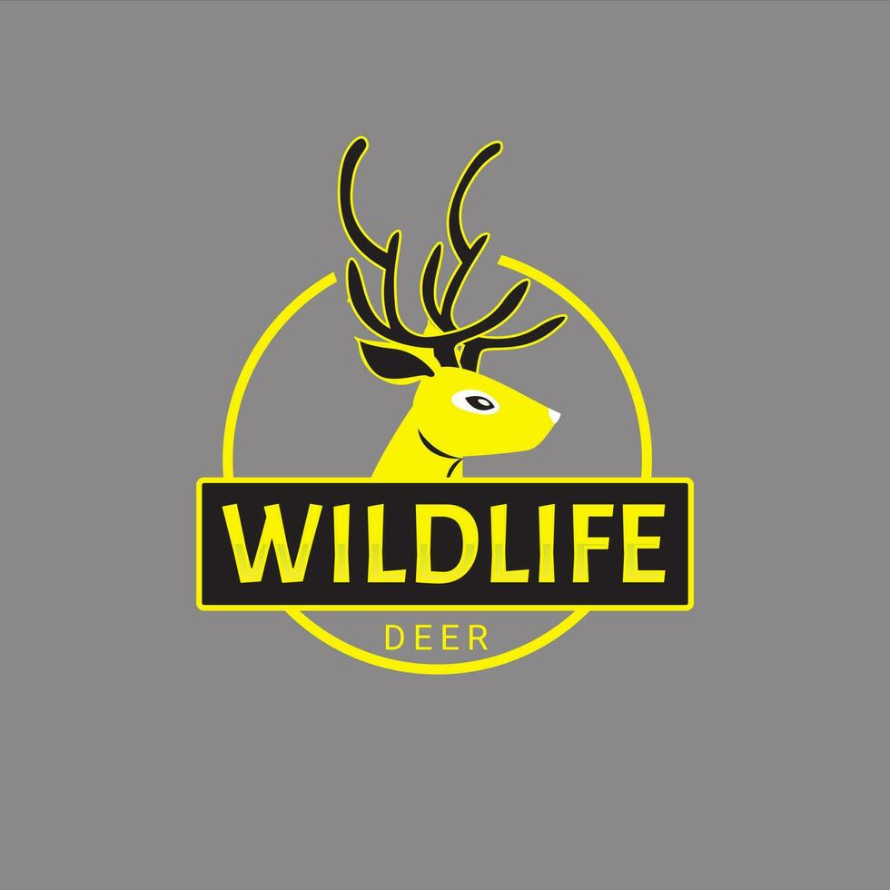 cervo logo design gratuito vettore