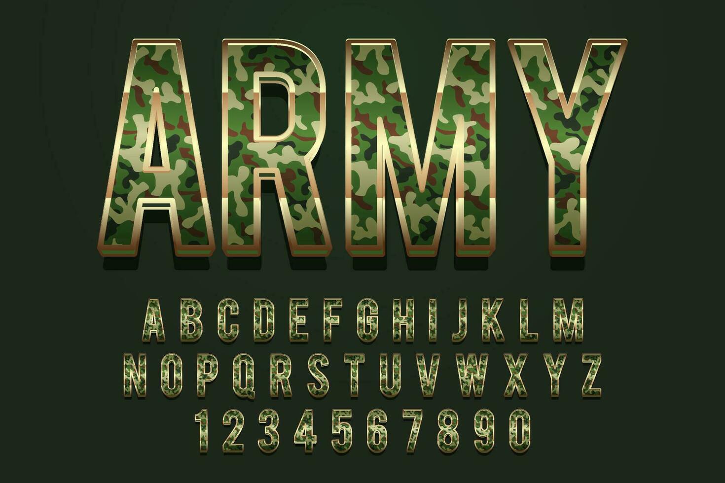 decorativo verde camuffare modificabile testo effetto vettore design