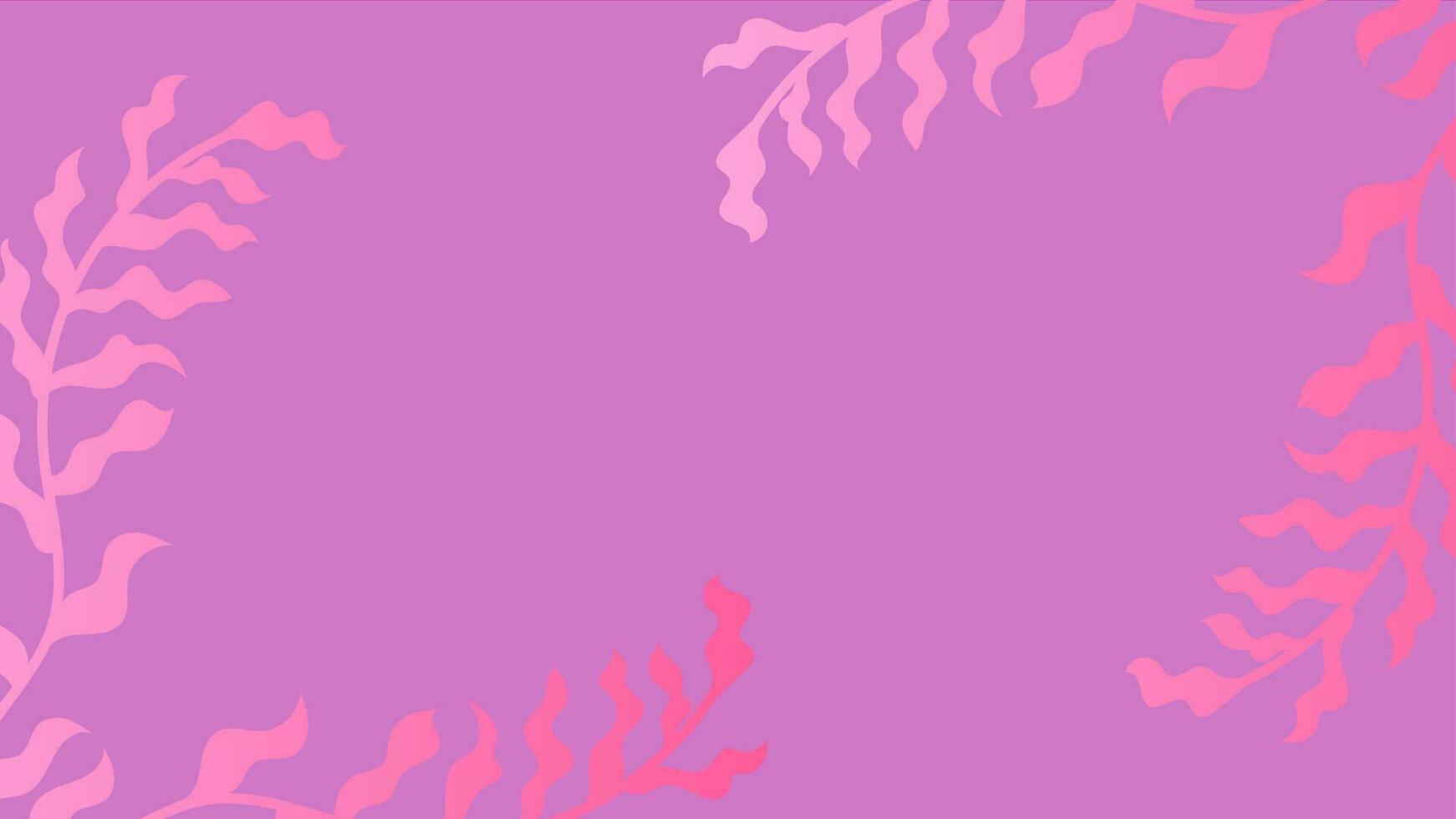 astratto viola sfondo di floreale forme, Linee su bianca sfondo con vuoto spazio nel centro per testo. minimalista ondulato sfondo. vettore