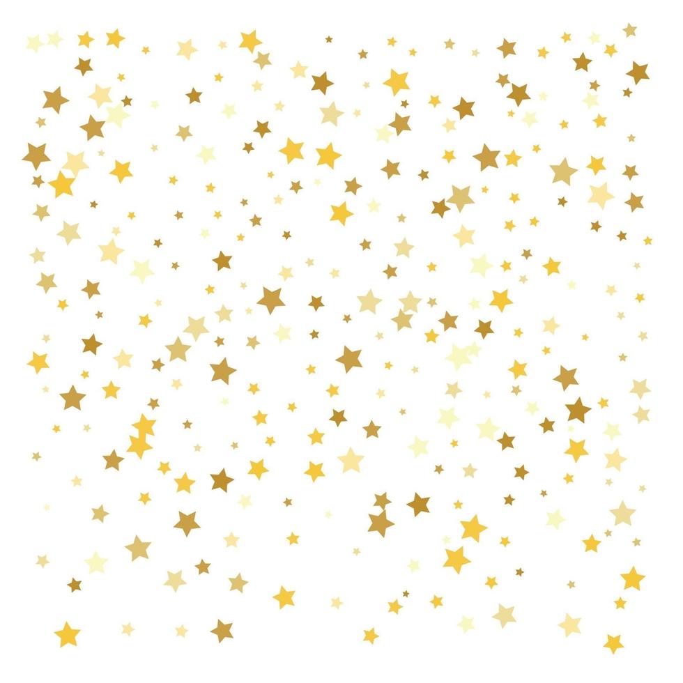 celebrazione di coriandoli di stelle d'oro vettore