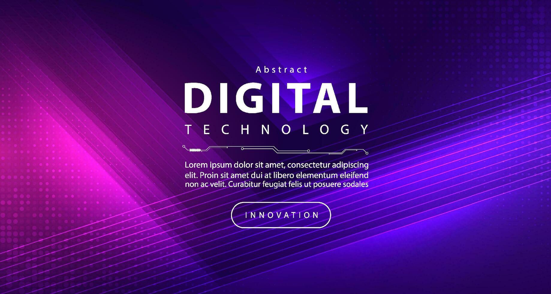 astratto digitale tecnologia futuristico circuito blu viola sfondo, informatica scienza tecnologia, innovazione comunicazione futuro, ai grande dati, Internet Rete connessione, nube hi-tech illustrazione vettore