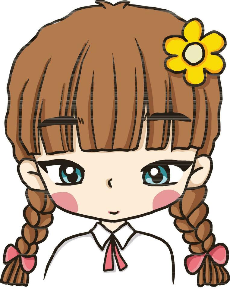 cartone animato scarabocchio kawaii anime colorazione pagina carino illustrazione personaggio clipart chibi vettore