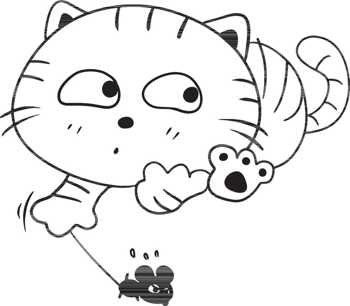 scoiattolo cartone animato scarabocchio kawaii anime colorazione pagina carino illustrazione disegno clip arte personaggio chibi manga comico vettore