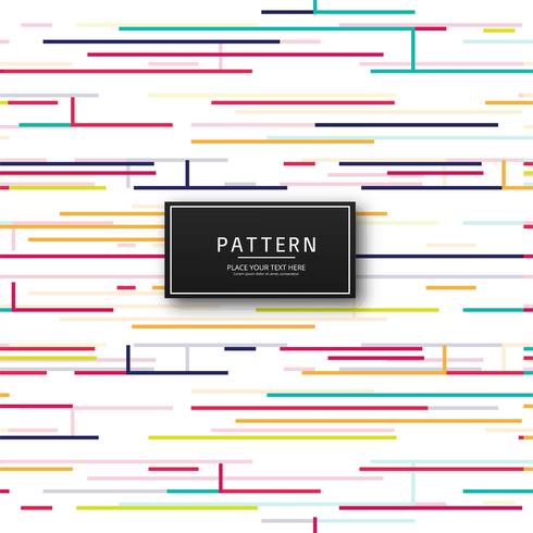 Linee astratte colorate pattern di sfondo vettore