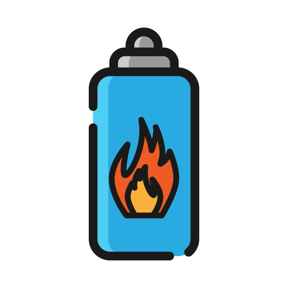 butano gas icona per portatile gas fornello, vettore illustrazione