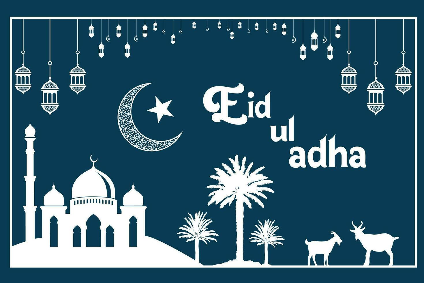 eid ul adha modello, eid ul adha striscione, eid ul adha vettore file, eid ul adha eps file