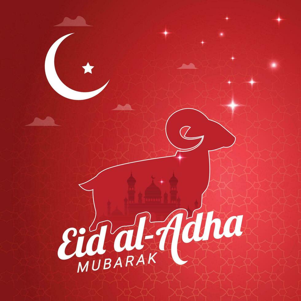 eid mubarak- eid mubarak sociale media inviare - islamico design - eid sfondo - eid ul adha, eid al adha design vettore