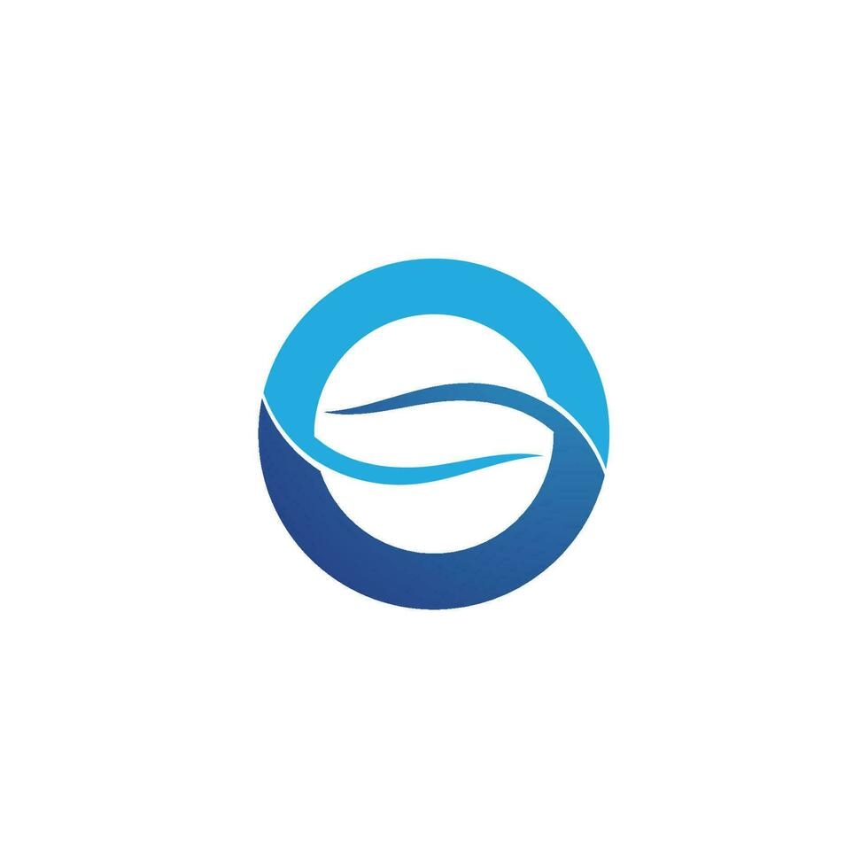 onde blu spiaggia logo e simboli icone modello app vettore