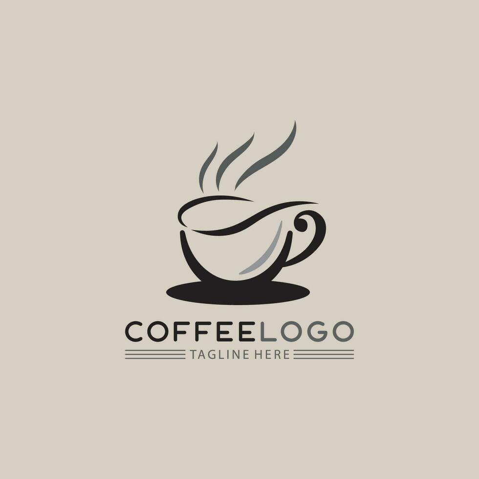 modello di logo della tazza di caffè vettore