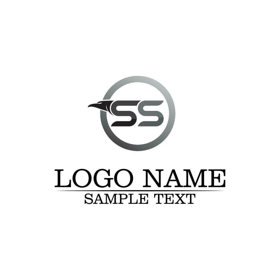 business aziendale lettera s logo design vettoriale