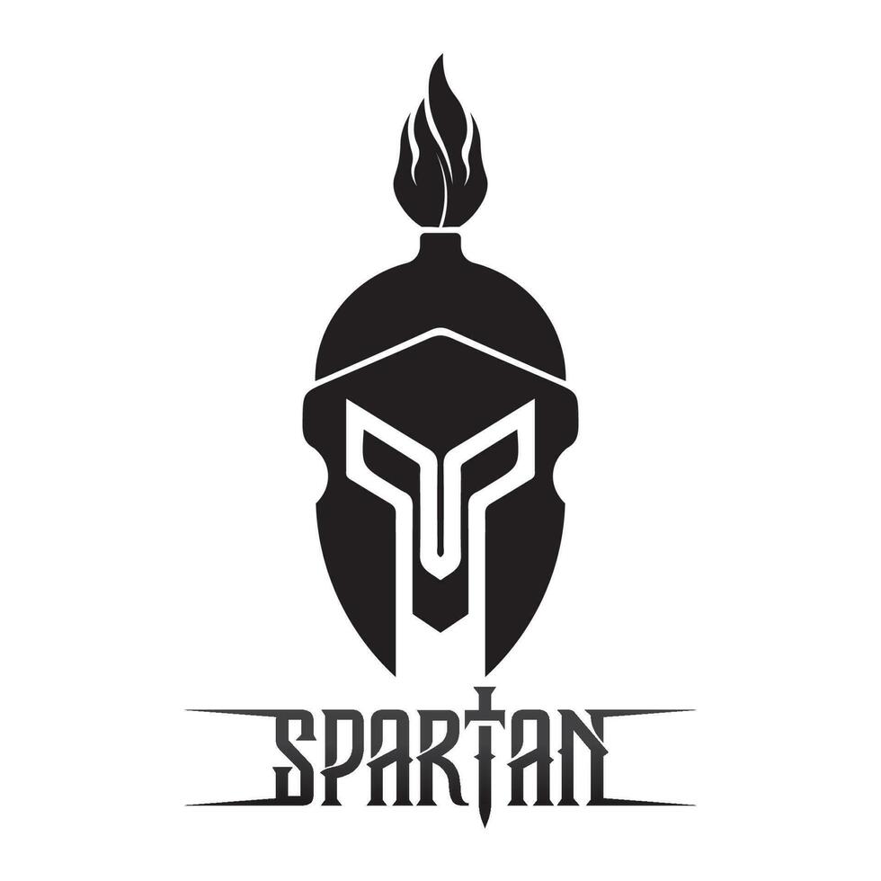 spartano e Gladiatore casco logo icona disegni vettore