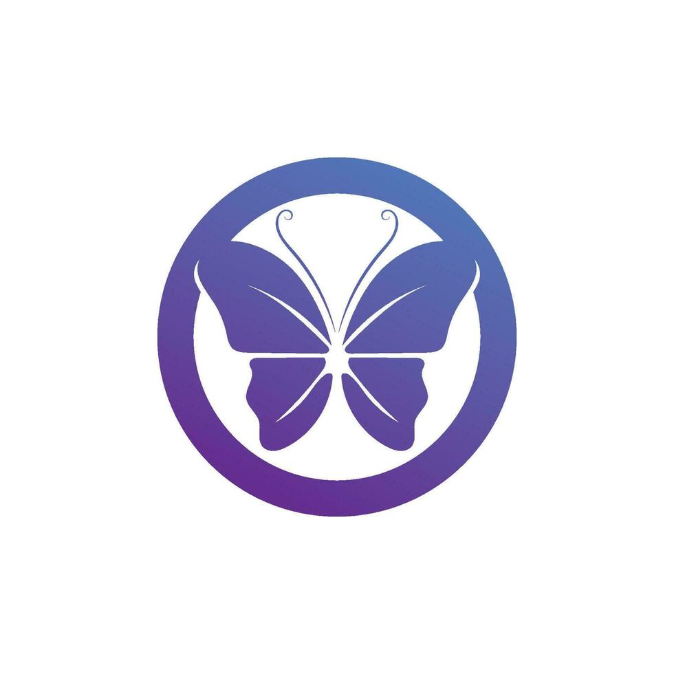 farfalla vettore concettuale semplice icona colorata logo vettore animale insetto