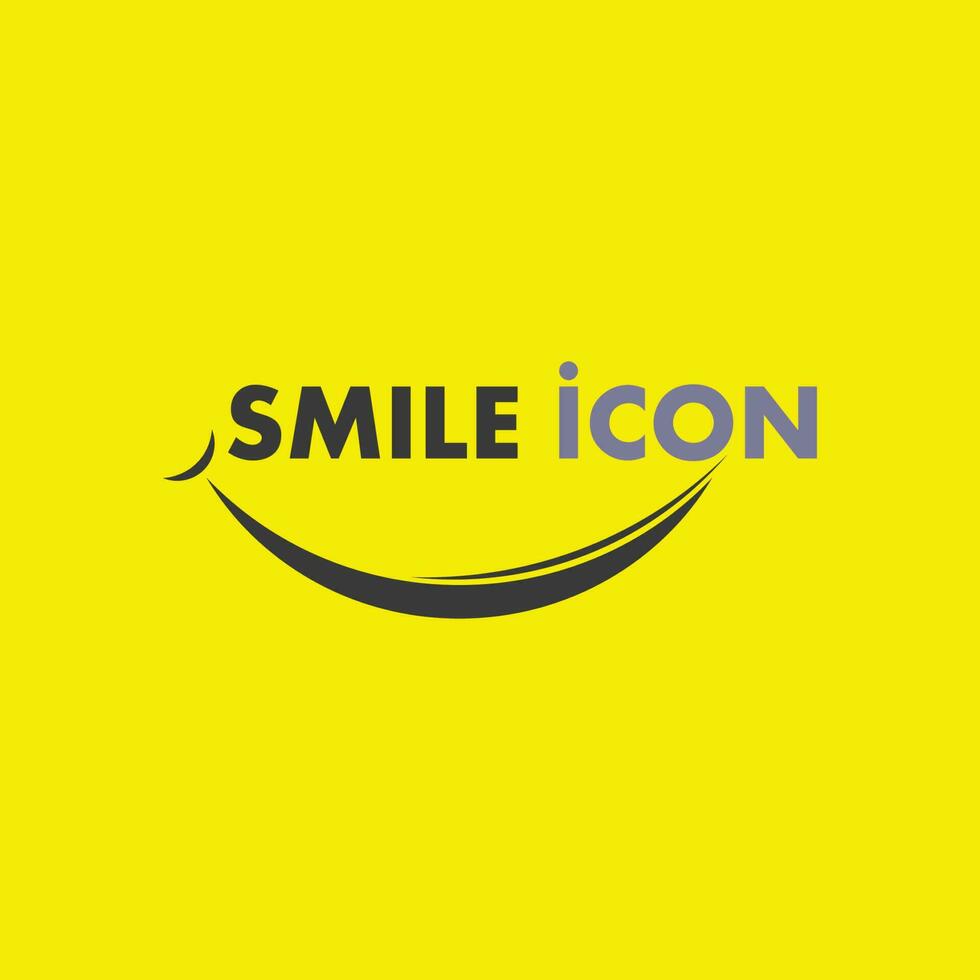 icona sorriso, sorriso, disegno vettoriale logo felice business emoticon, design divertente e vettore emoji felicità