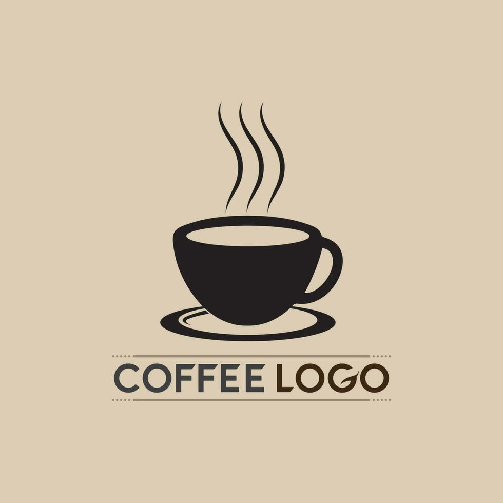 modello di logo della tazza di caffè vettore