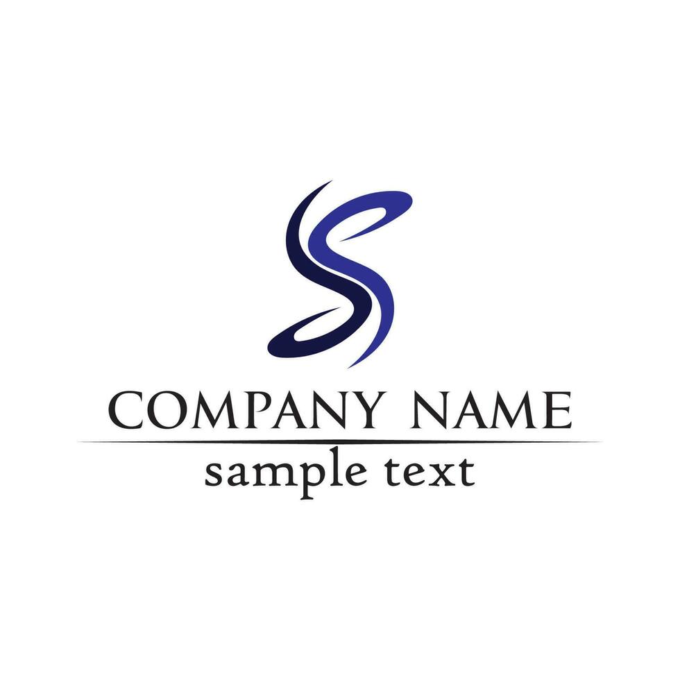 business corporate lettera s logo design disegno vettoriale