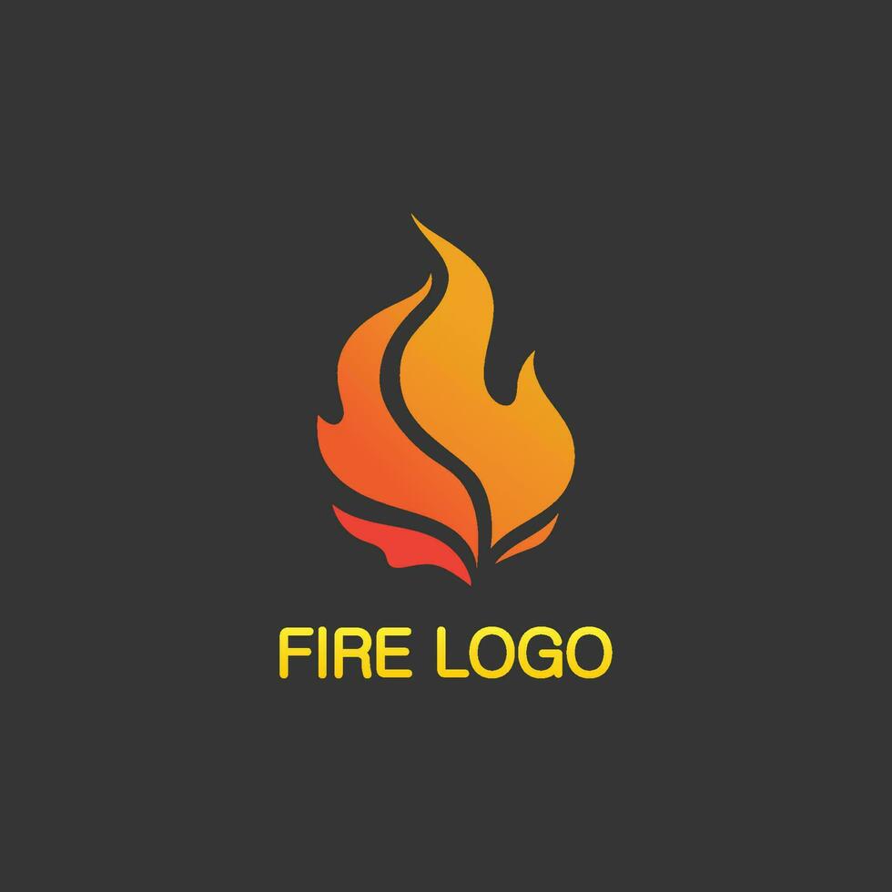 logo e icona del fuoco, elemento fiammeggiante caldo vettore fiamma illustrazione design energia, caldo, avvertimento, segno di cottura, logo, icona, luce, calore di potenza