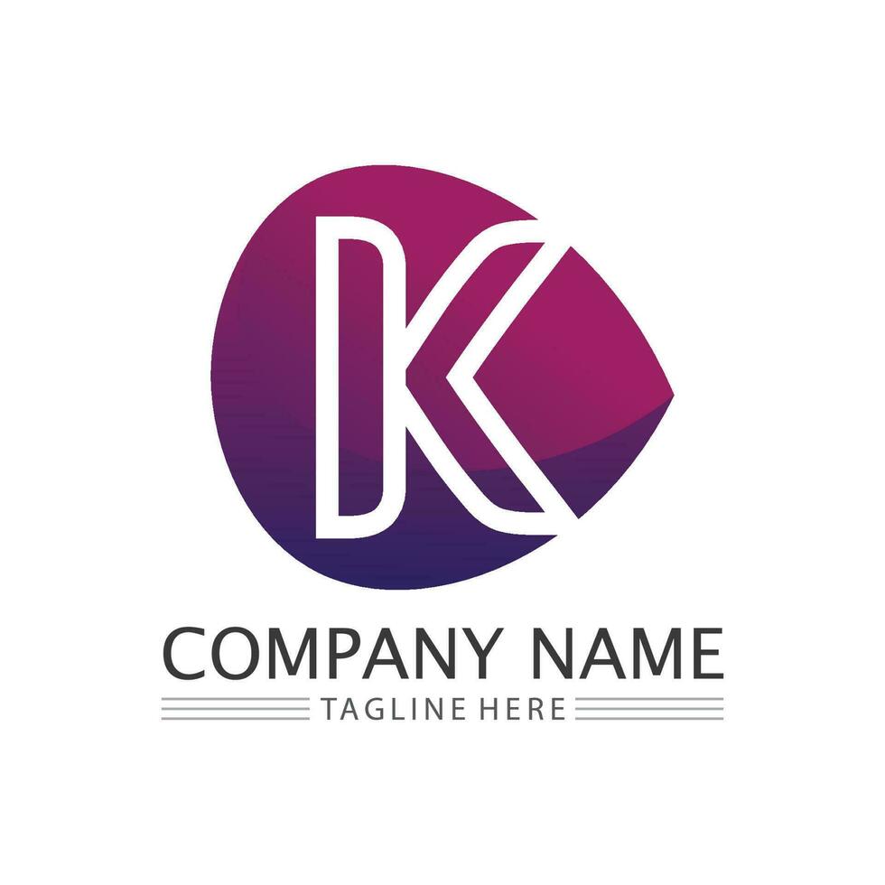 lettera K logo icona illustrazione design template.graphic alfabeto simbolo per attività commerciale finanza logotipo. grafico alfabeto simbolo per aziendale attività commerciale identità. vettore