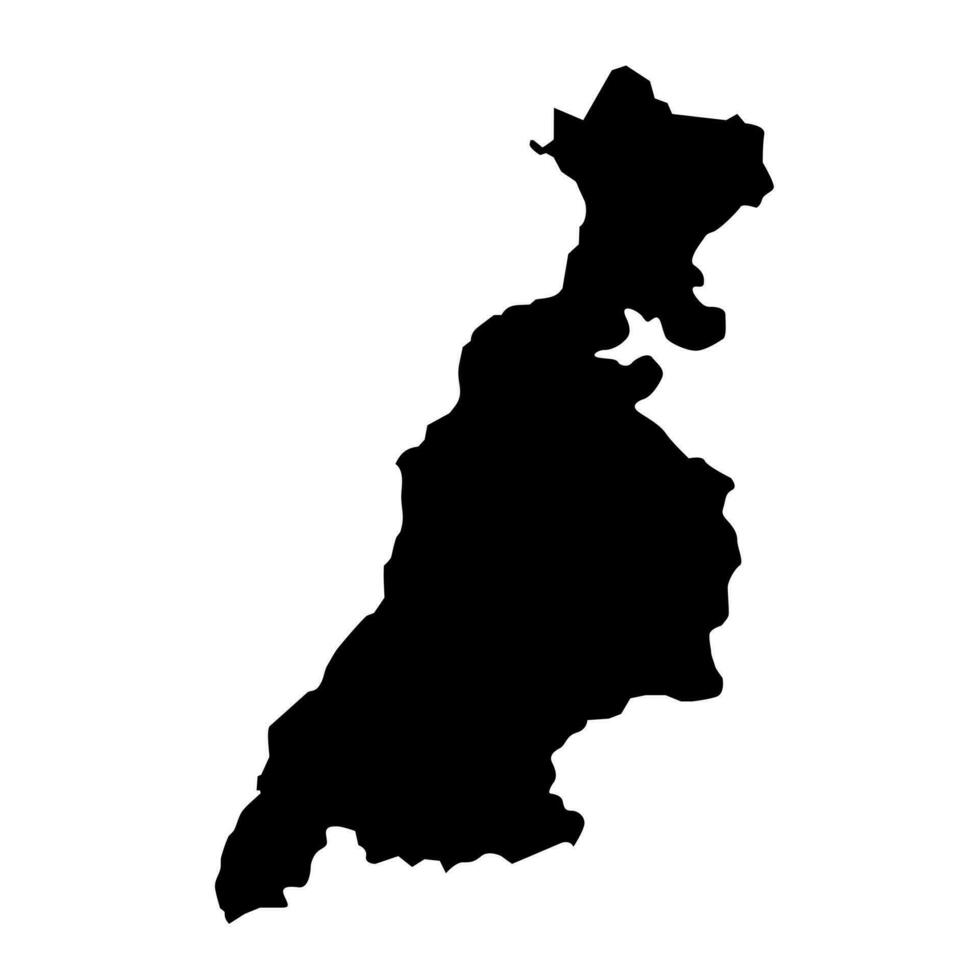 Sud ayrshire carta geografica, consiglio la zona di Scozia. vettore illustrazione.