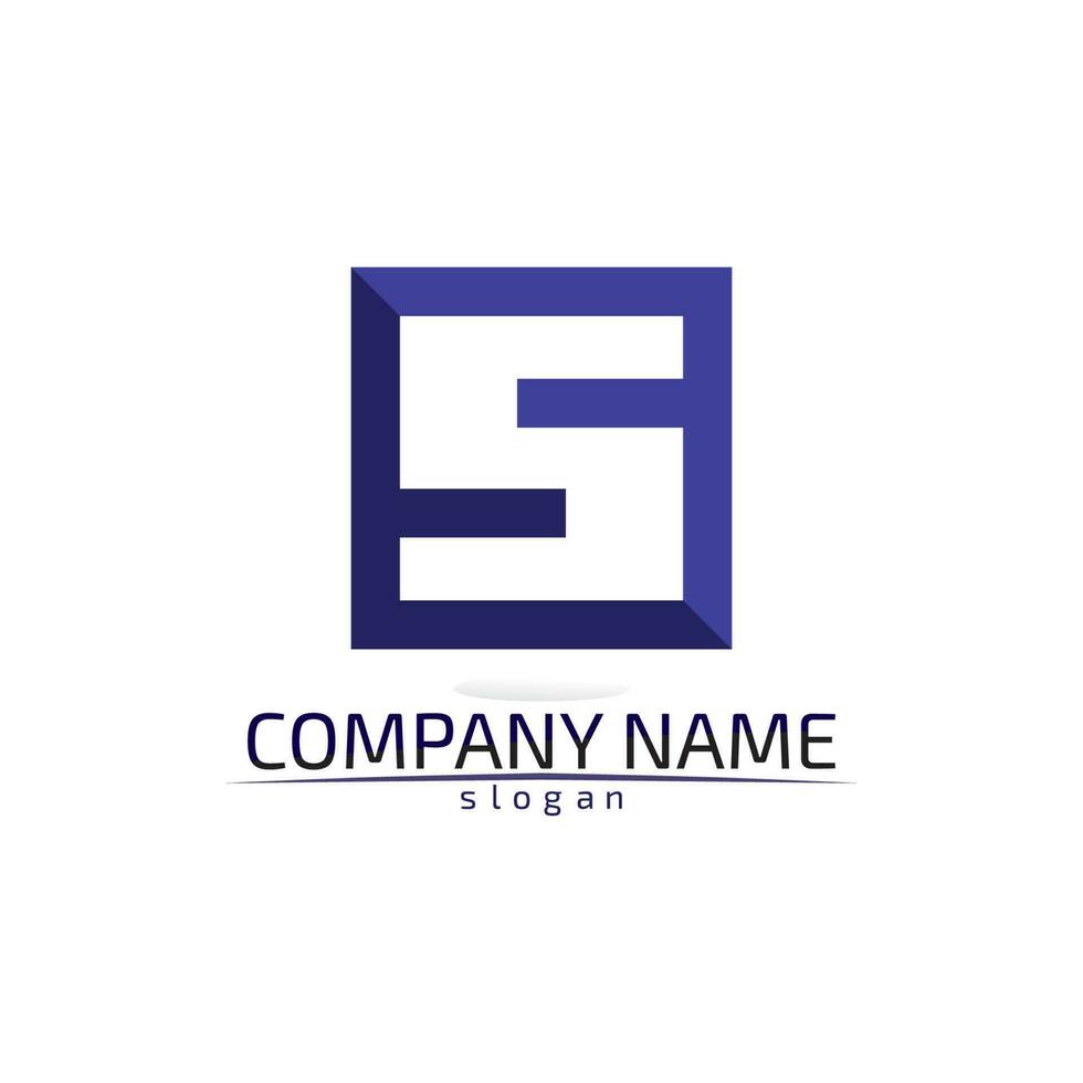 business corporate lettera s logo design disegno vettoriale