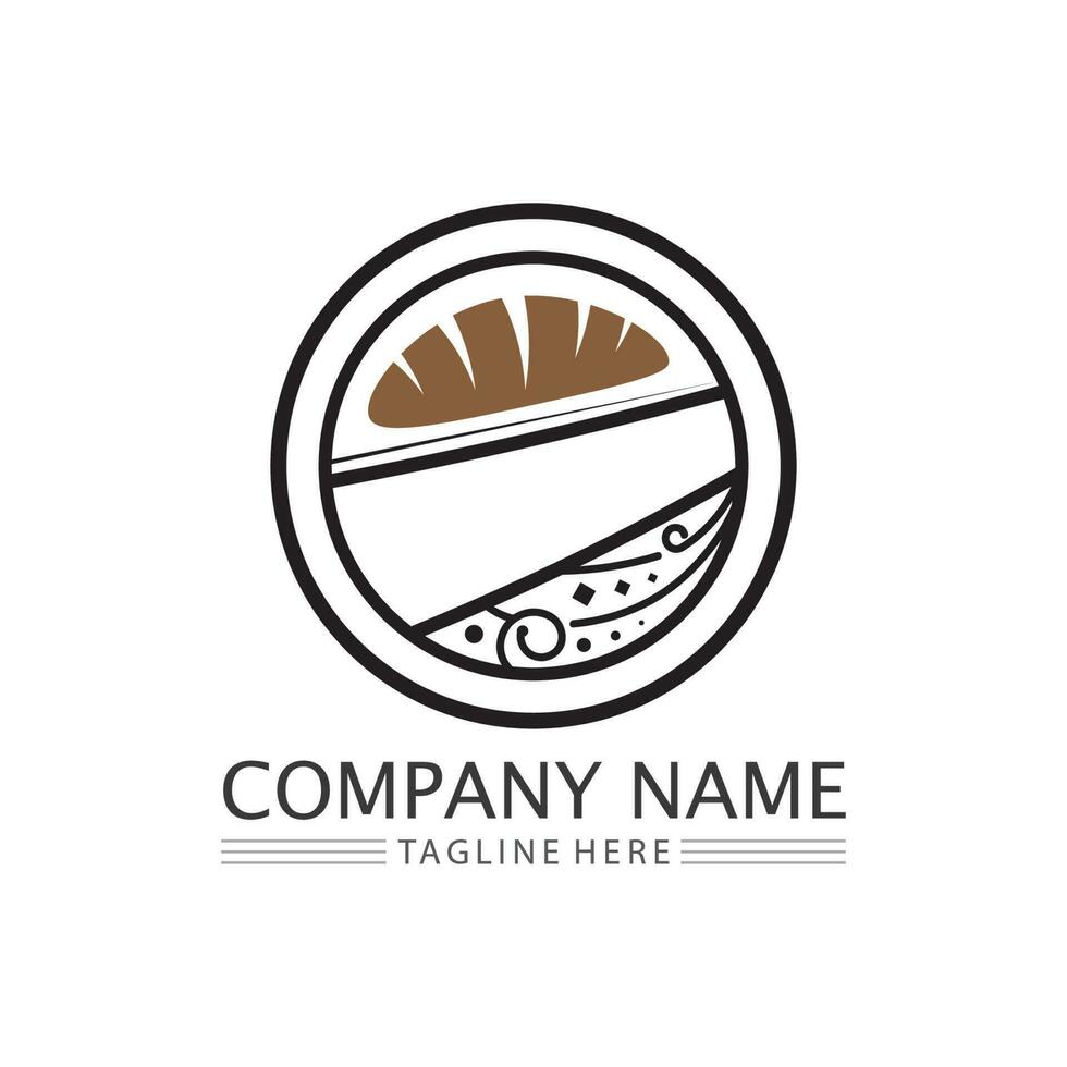 torte e prodotti da forno icona logo design cibo vettore pane vettore e simbolo e icona cibo