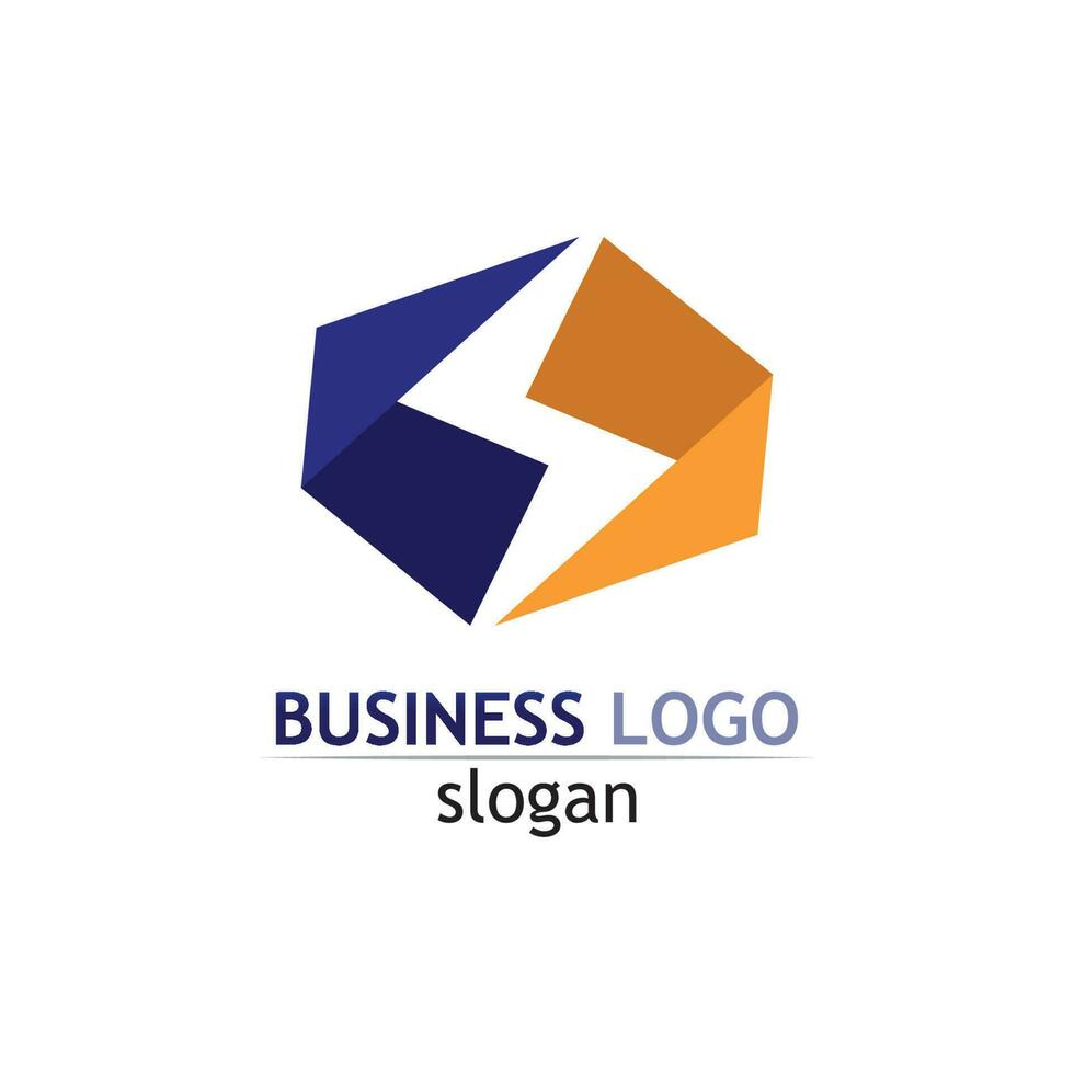 tipo di logo disegno vettoriale business, azienda, identità, stile icona logo creativo