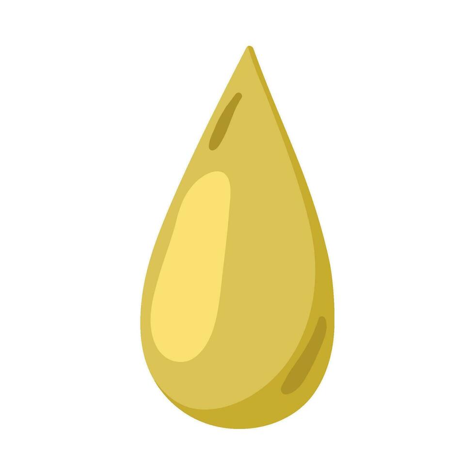 giallo far cadere di oliva olio icona isolato vettore