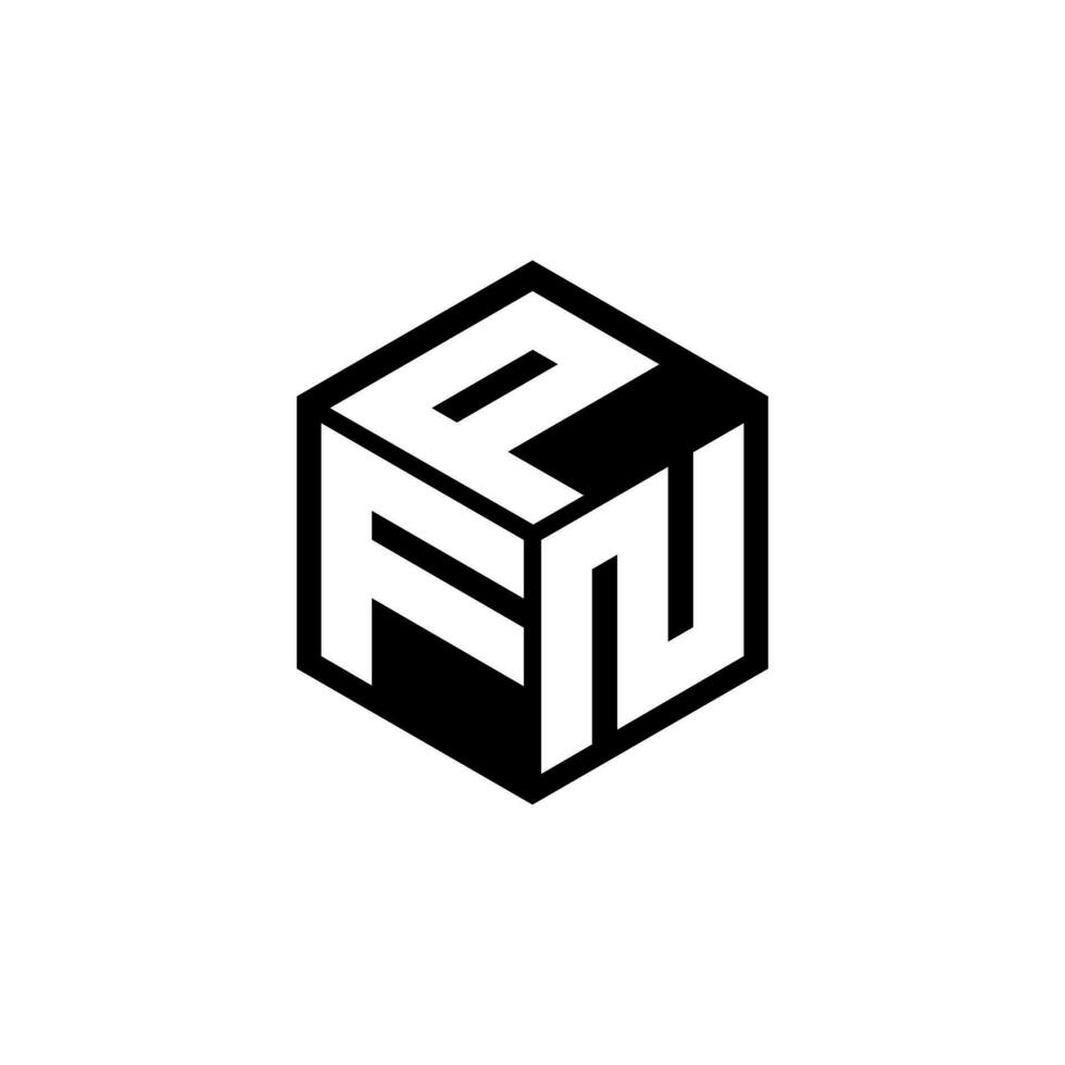 fnp lettera logo design nel illustrazione. vettore logo, calligrafia disegni per logo, manifesto, invito, eccetera.