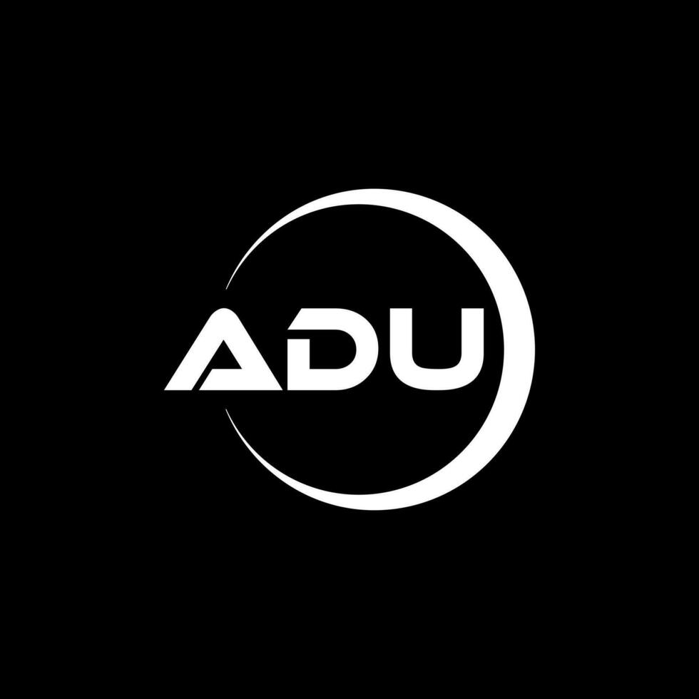 adu lettera logo design nel illustrazione. vettore logo, calligrafia disegni per logo, manifesto, invito, eccetera.