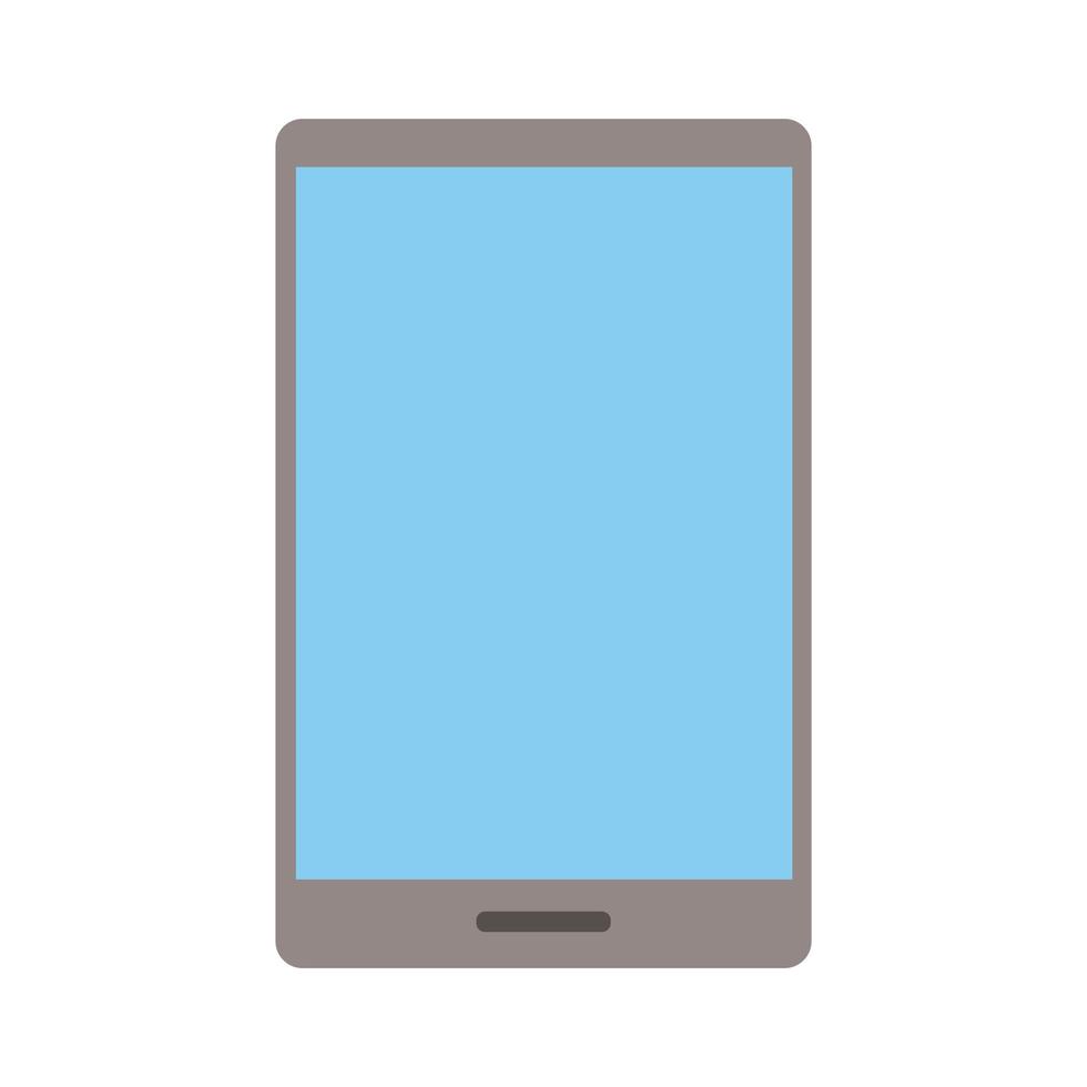 icona di stile piatto dispositivo elettronico smartphone vettore