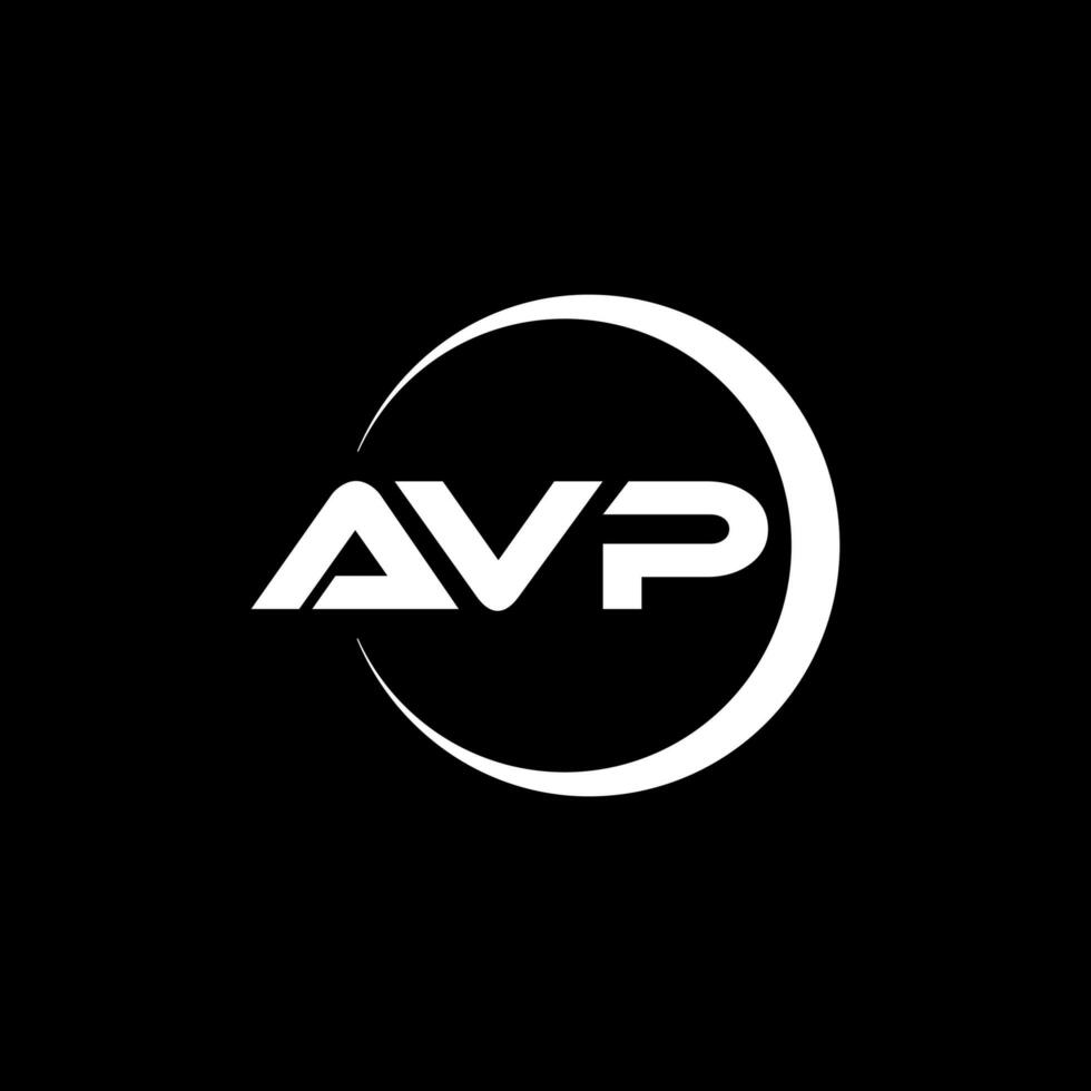 avp lettera logo design nel illustrazione. vettore logo, calligrafia disegni per logo, manifesto, invito, eccetera.