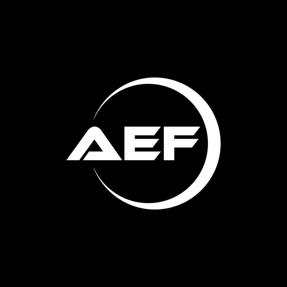 aef lettera logo design nel illustrazione. vettore logo, calligrafia disegni per logo, manifesto, invito, eccetera.