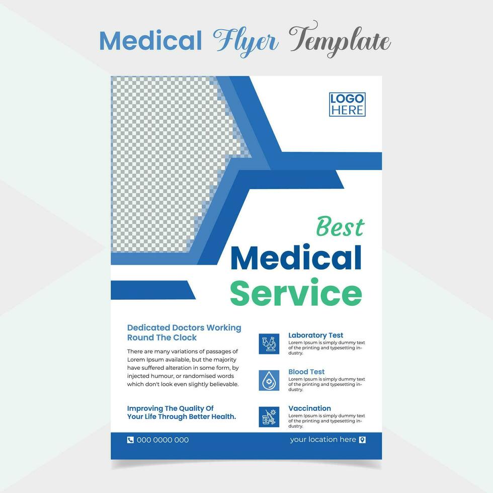 medico assistenza sanitaria aviatore e opuscolo copertina pagina modello design vettore