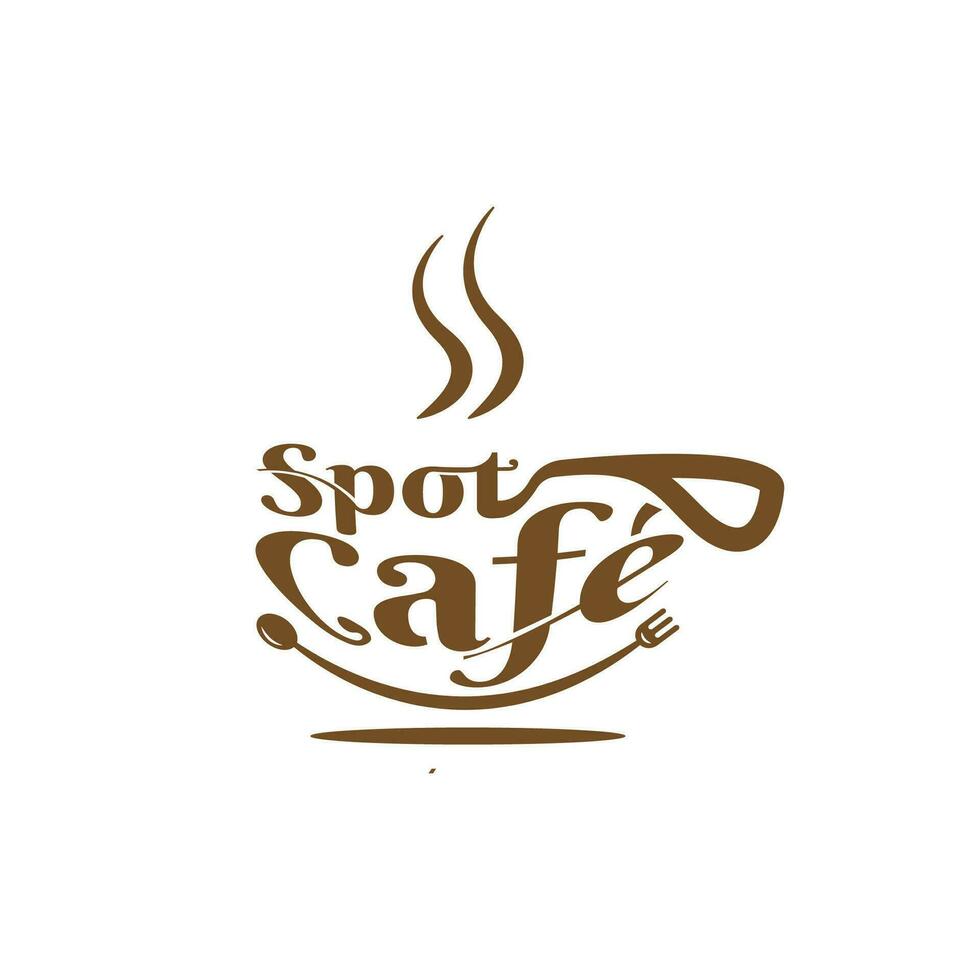 caffè tazza sagomato bar individuare logo vettore