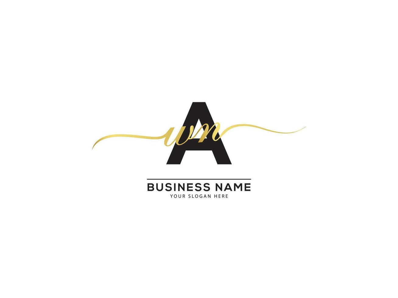 astratto firma avn lusso logo lettera design vettore