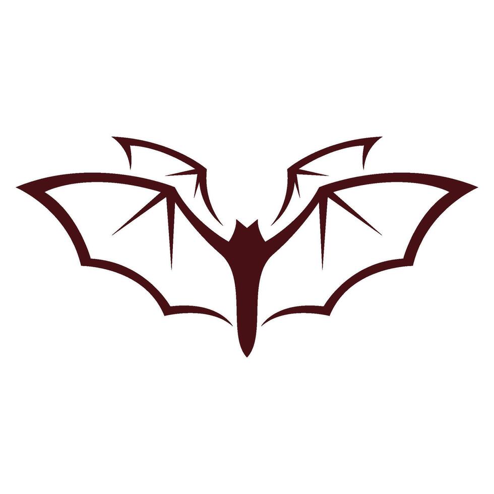 pipistrelli animale logo icona design vettore