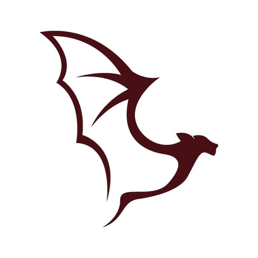 pipistrelli animale logo icona design vettore