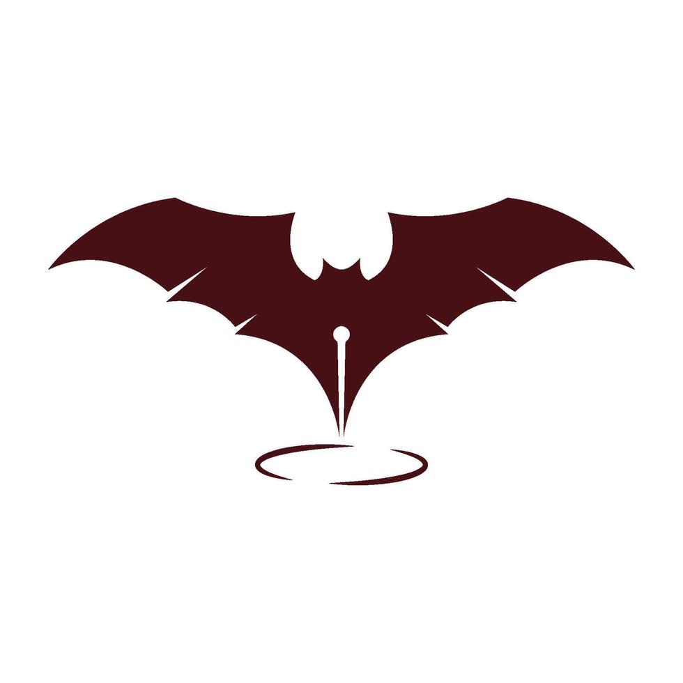 pipistrelli animale logo icona design vettore