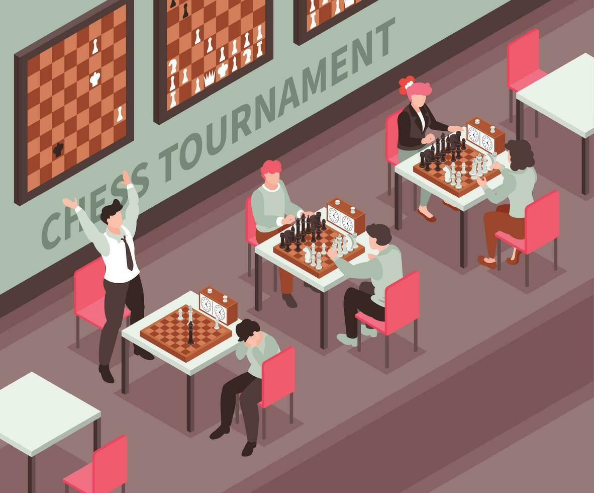 scacchi torneo illustrazione vettore