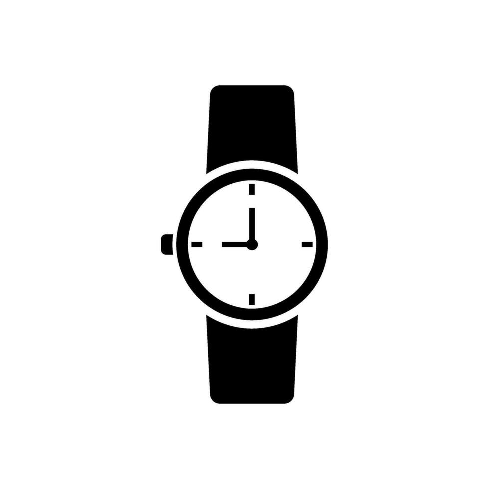 mano orologio piatto stile vettore icona