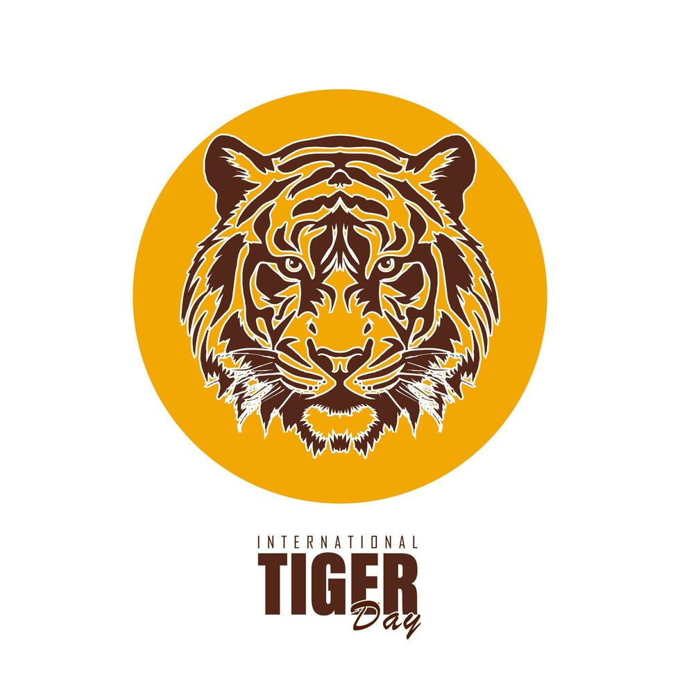 internazionale tigre giorno, vettore illustrazione